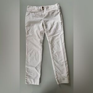 Cartonnier White Pants with ankle detail – Size 8